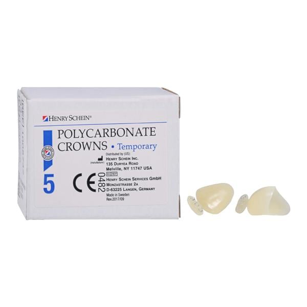 Replacement Crowns Size 303 Left Cuspid Upper & Lower Refill 5/Bx