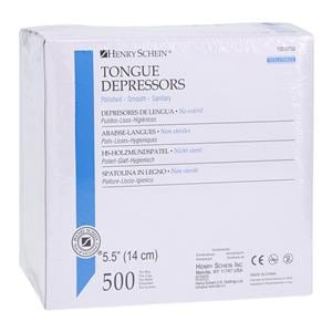 Tongue Depressor 5.5 in Wood Non Sterile Junior 500/Bx