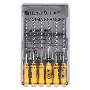 Maxima Hand Reamer 25 mm Size 100 Stainless Steel 6/Bx