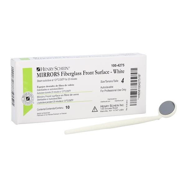 Mirror Size 4 Front Surface White 10/Bx