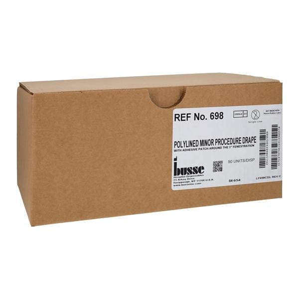 18x26" Sterile Surgical Drape 3" Fenestrated, 4 BX/CA