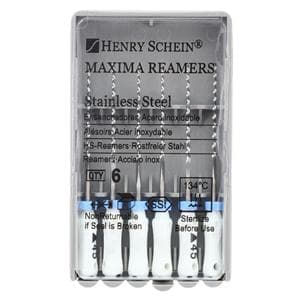 Maxima Hand Reamer 25 mm Size 45 Stainless Steel White 6/Bx