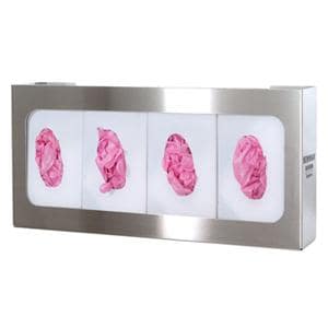 Stainless Steel Glove Box Holder Quad Ea