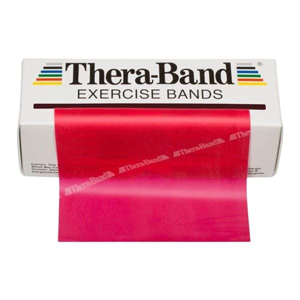 Thera-Band Exercise Band 6yd Red Medium, 24 EA/CA