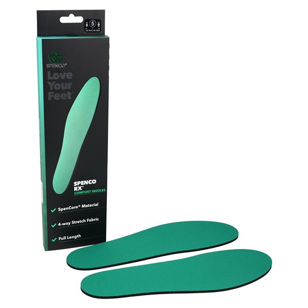 Comfort Insole Green Full Length Men 12-13 / Women 13-14.5, 48 PR/CA