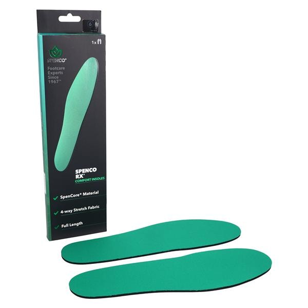 Comfort Insole Green Full Length Men 14-15.5, 48 PR/CA
