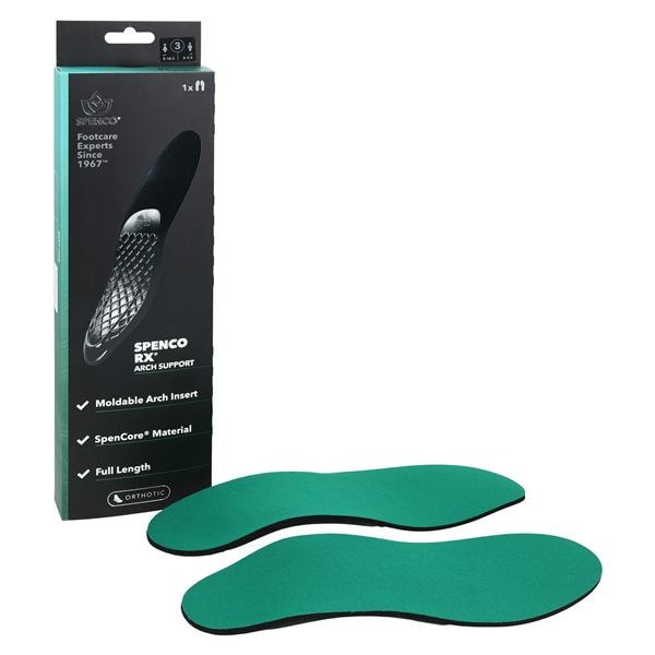 SpenCore Orthotic Support Green Full Length Men 8-9 / Women 9-10