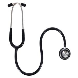 Professional Stethoscope Adult Black Single Lumen Tubing Ea