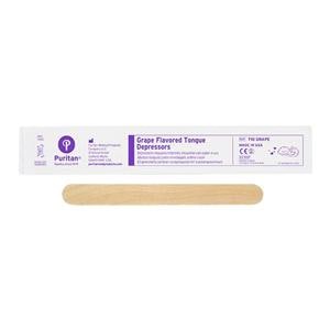Grape Tongue Depressor 5.5 in Wood Non Sterile Junior 50/Bx