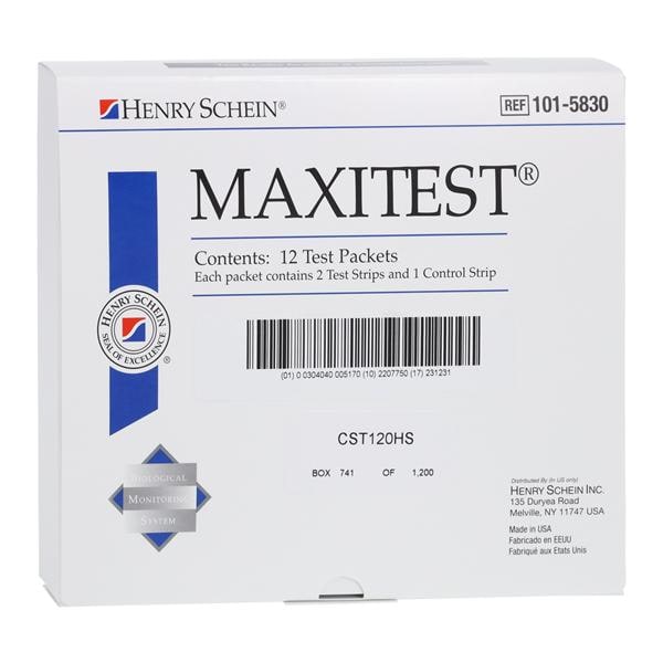 Monitor Biological Mail In HSI Maxitest 12/Pk