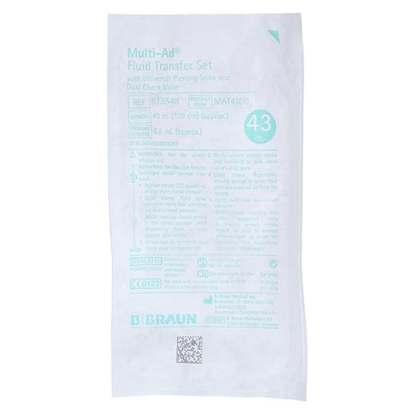 Multi-AD Transfer Set 43" Vented Universal Spike 20/Ca