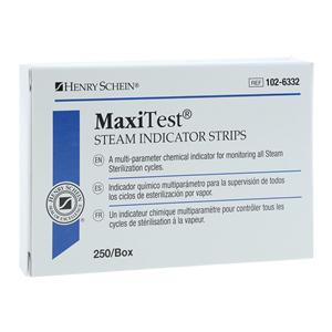 Indicator Strip Maxitest 4 in x 0.75 in No Md frm Ltx 250/Bx, 100 BX/CA