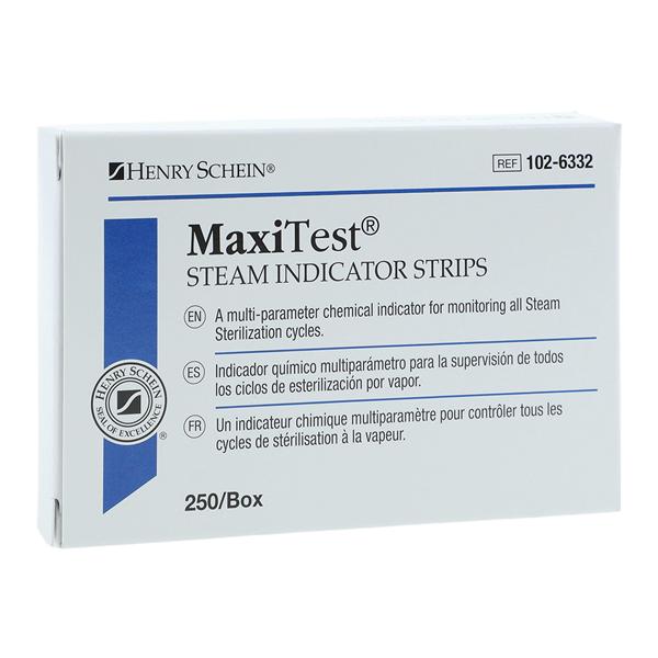 Indicator Strip Maxitest 4 in x 0.75 in No Md frm Ltx 250/Bx, 100 BX/CA