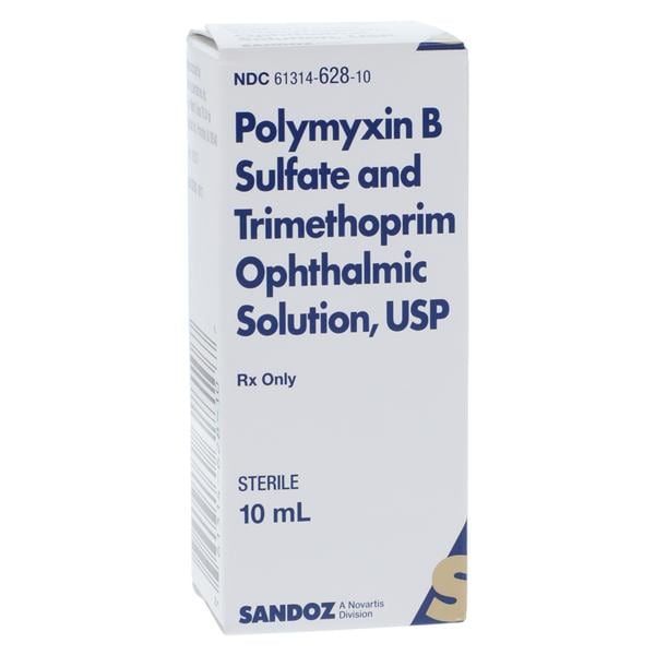Trimethoprim Sulf/Poly B Ophthalmic Solution 1mg/10mu/mL Bottle 10mL Each