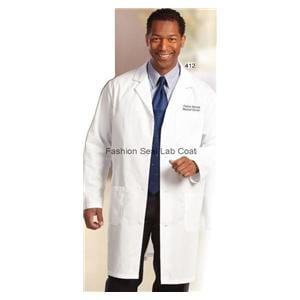 Lab Coat 3 Pockets Long Sleeves Large White Mens Ea