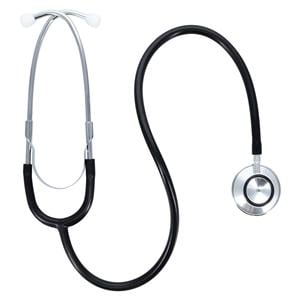 Tech-Med Basic Stethoscope Black PVC Tubing Ea