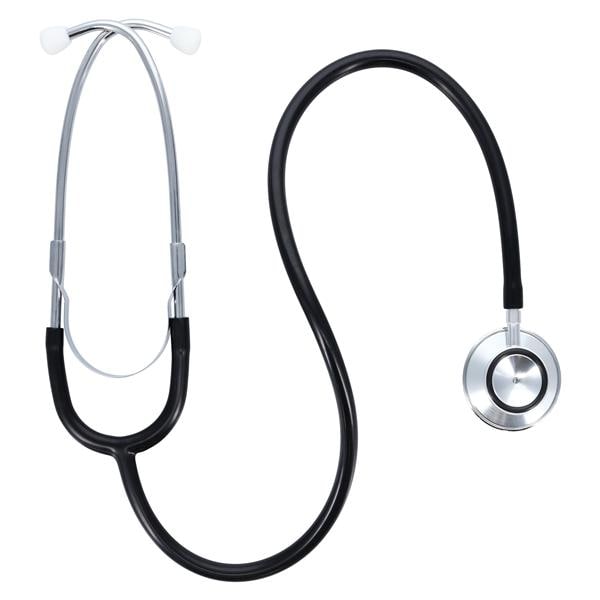 Tech-Med Basic Stethoscope Black PVC Tubing Ea
