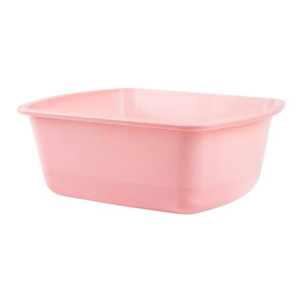 Wash Basin Rectangle Polypropylene Dusty Rose 6qt