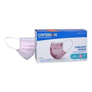 Criterion Mask ASTM Level 1 Pink Adult 50/Bx