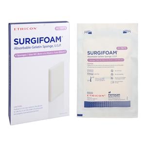 Surgifoam Hemostatic Porcine Gelatin Sponge 8cmx6.25cmx10mm