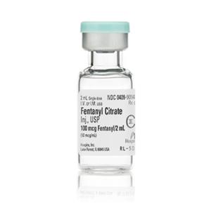 Fentanyl Citrate Injection 50mcg/mL SDV 2mL 25/Package