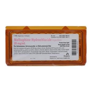 Nalbuphine HCl Injection 20mg/mL Ampule 1mL 10/Package