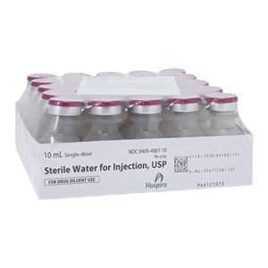Water for Injection Injection PF SDV 10mL 25/Package