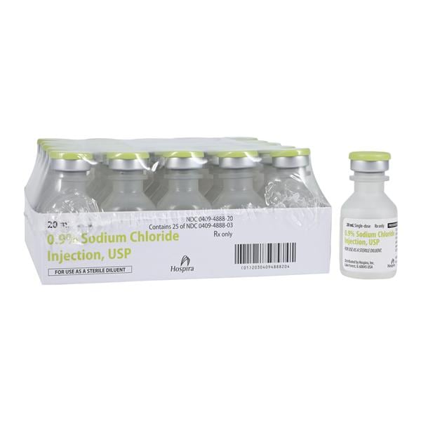 Sodium Chloride 0.9% Injection PF SDV 20mL 25/Package