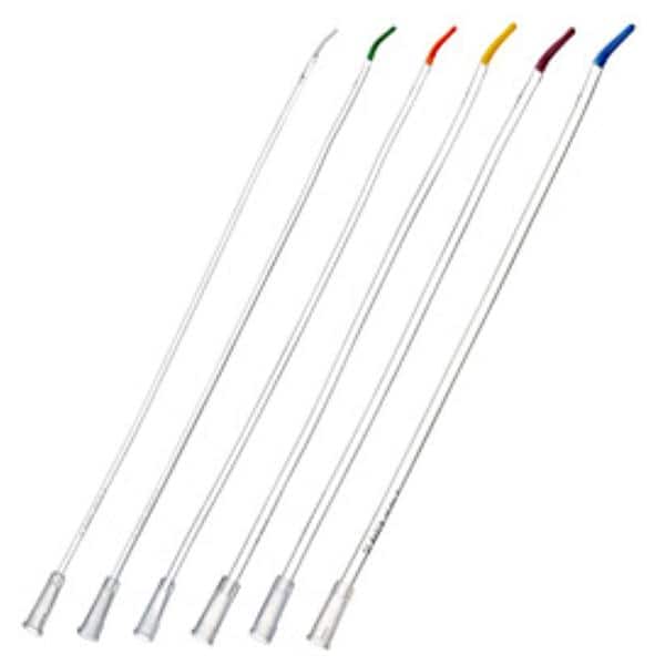 Tiemann Intermittent Catheter Solid Curved Tip Plastic 22Fr