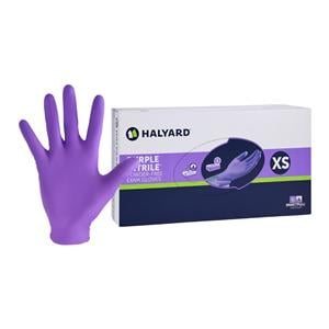 Purple Nitrile Nitrile Exam Gloves X-Small Purple Non-Sterile 100/Bx