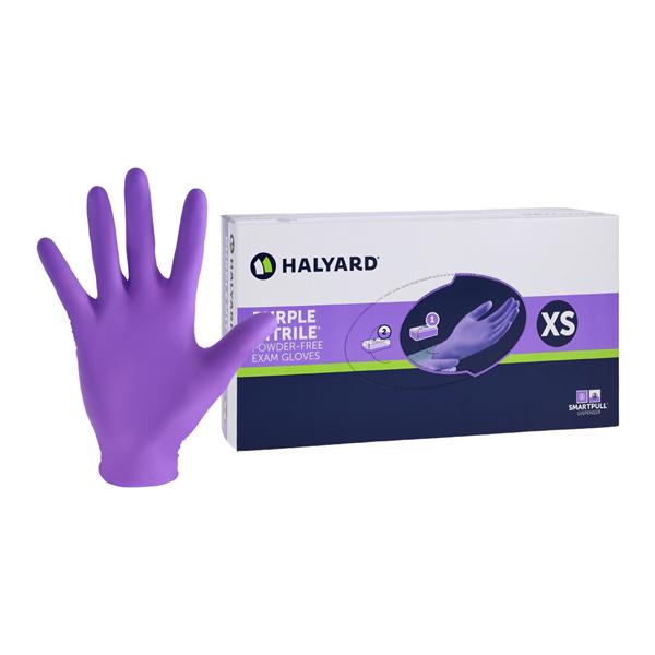 Purple Nitrile Nitrile Exam Gloves X-Small Purple Non-Sterile 100/Bx