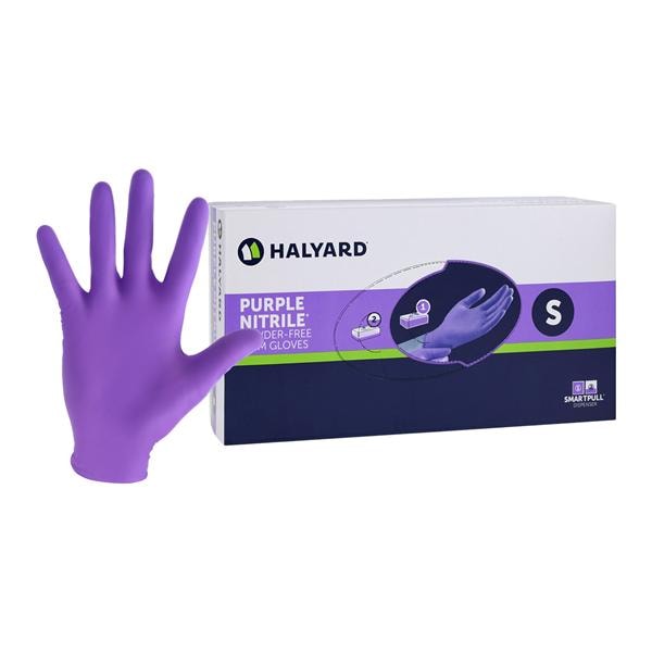Purple Nitrile Nitrile Exam Gloves Small Purple Non-Sterile 100/Bx