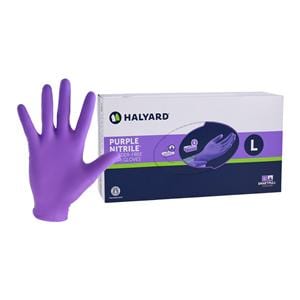 Purple Nitrile Nitrile Exam Gloves Large Purple Non-Sterile 100/Bx