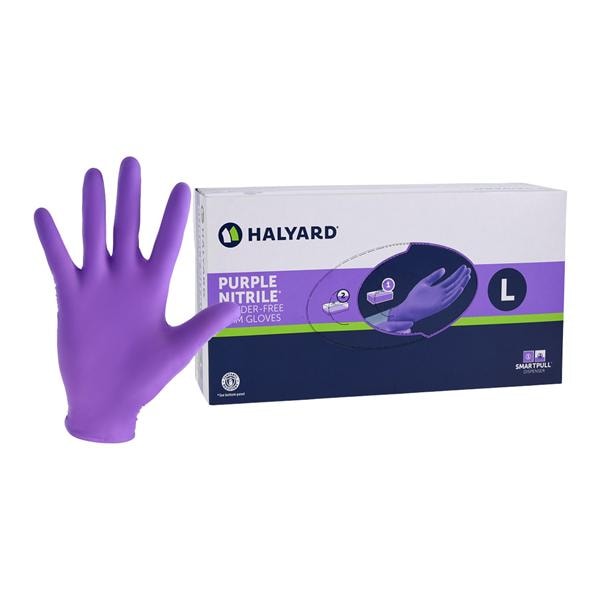 Purple Nitrile Nitrile Exam Gloves Large Purple Non-Sterile 100/Bx