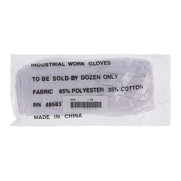 Cotton / Polyester Inspection Glove Liner Large 12/Pk
