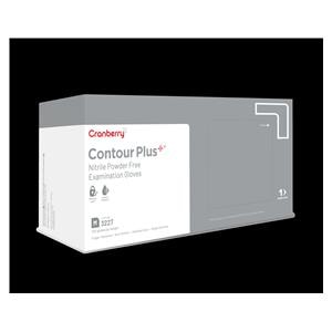 Contour Plus Nitrile Exam Gloves Large Pro White Non-Sterile