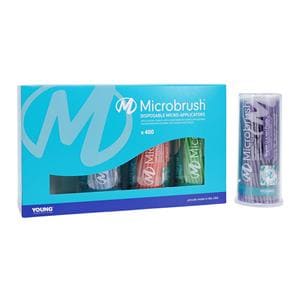 Microbrush Bendable Micro Applicator Regular Assorted 400/Pk