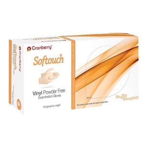 Softouch Vinyl Exam Gloves Large Standard Clear Non-Sterile