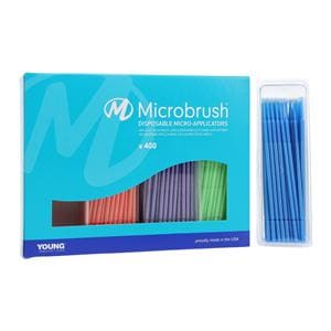 Microbrush Plus Bendable Micro Applicator Regular Assorted 400/Pk