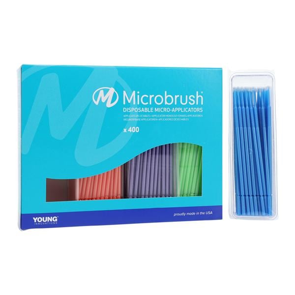 Microbrush Plus Bendable Micro Applicator Regular Assorted 400/Pk
