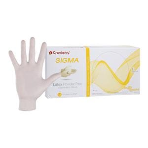 Sigma Exam Gloves Medium Standard Natural Non-Sterile, 10 BX/CA