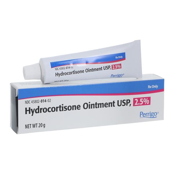 Hydrocortisone Topical Ointment 2.5% Tube 20gm Each