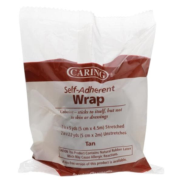 Caring Compression Bandage Elastic 2"x5yd Tan Non-Sterile 36/Ca