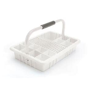 Phlebotomy Tray 16.5x11.5x9.5" 60 Place White Ea