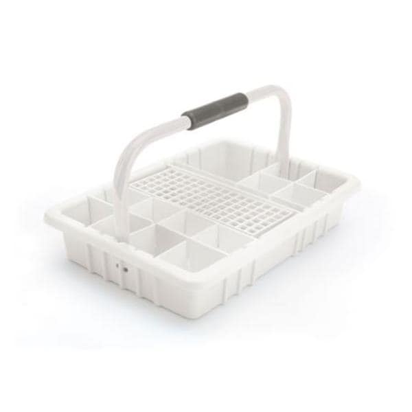 Phlebotomy Tray 16.5x11.5x9.5" 60 Place White Ea