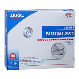 Non-Woven Pressure Dot Gauze 1" Sterile Sphere, 10 BX/CA