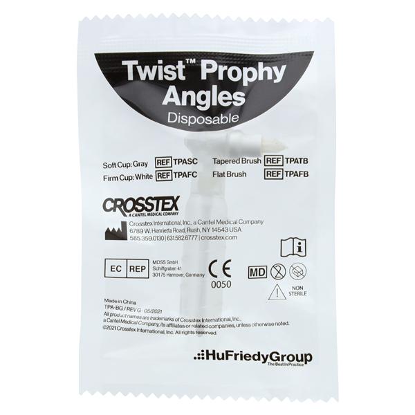 Twist Prophy Brushes Tapered Latex-Free 100/Bg