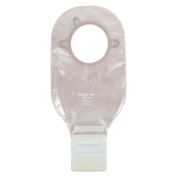 New Image 2-Piece 12" Ostomy Pouch Ultra Clear/Blue
