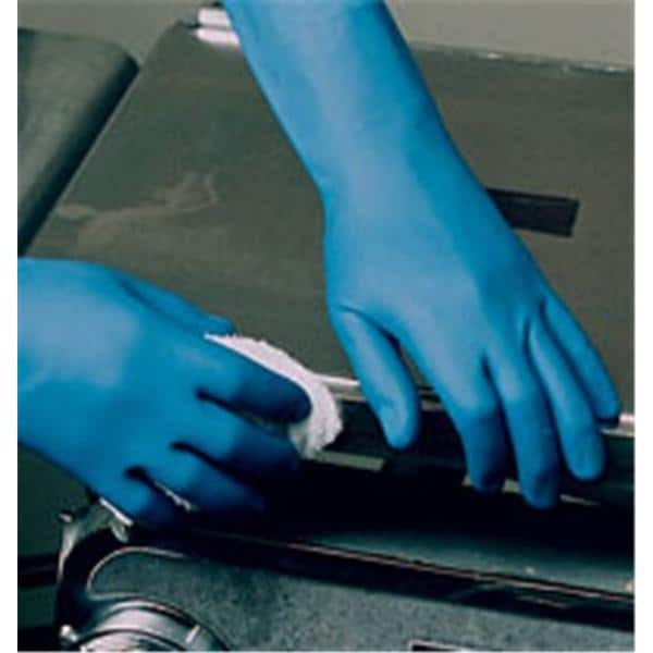 Ansell Nitrile / Latex Utility Gloves X-Large Blue 4/CA