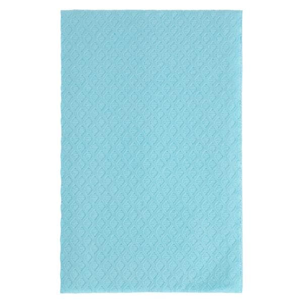 Ultimate Towel Bib 3 Ply Tissue / Poly 13 in x 18 in Blue Disposable 500/Ca